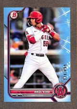 2022 Bowman Draft Paper Base Sky Blue #BD-46 Arol Vera /499