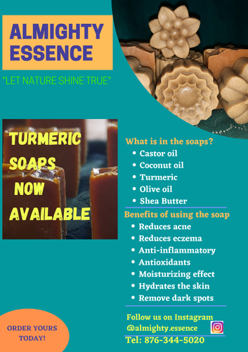 Almighty Essence Castor Turmeric Soap – Natural Face & Body Bar for Glowing Skin - Picture 3 of 3