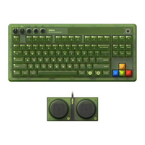 Retro 87 Mechanical Keyboard with RGB Backlight, Bluetooth/2.4G/Usb-C Hot Swappa - Afbeelding 10 van 12