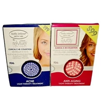 Kathy Ireland Skin Care Acne & Anti-Aging Llght Therapy Treatment Kits in Boxes