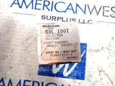 Joslyn Clark 100T-SS3MB3 Selector Switch 600VAC New