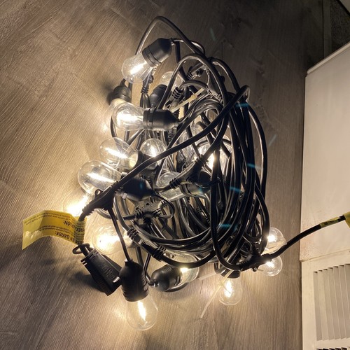 Feit Electric 48ft LED String Light 24 Lights-Black Weatherproof (SBC3)