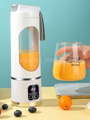 Portable Mini Electric Juicing Cup Digital Display USB Rechargeable Juice Maker - Imagen 11 de 27