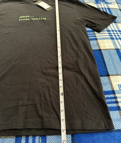 Oakley Always Updating Black Short Sleeve Custom Fit T-Shirt Men's Size Medium M - Picture 7 of 7