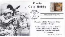 AO 4510-4, 2011, Oveta Cup Hobby, Standard Postmark, Add-on Cachet, First Day Co