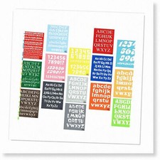 ABC Art Adventure Set - Inspiring Plastic Alphabet and Number Drawing Kit for Cr