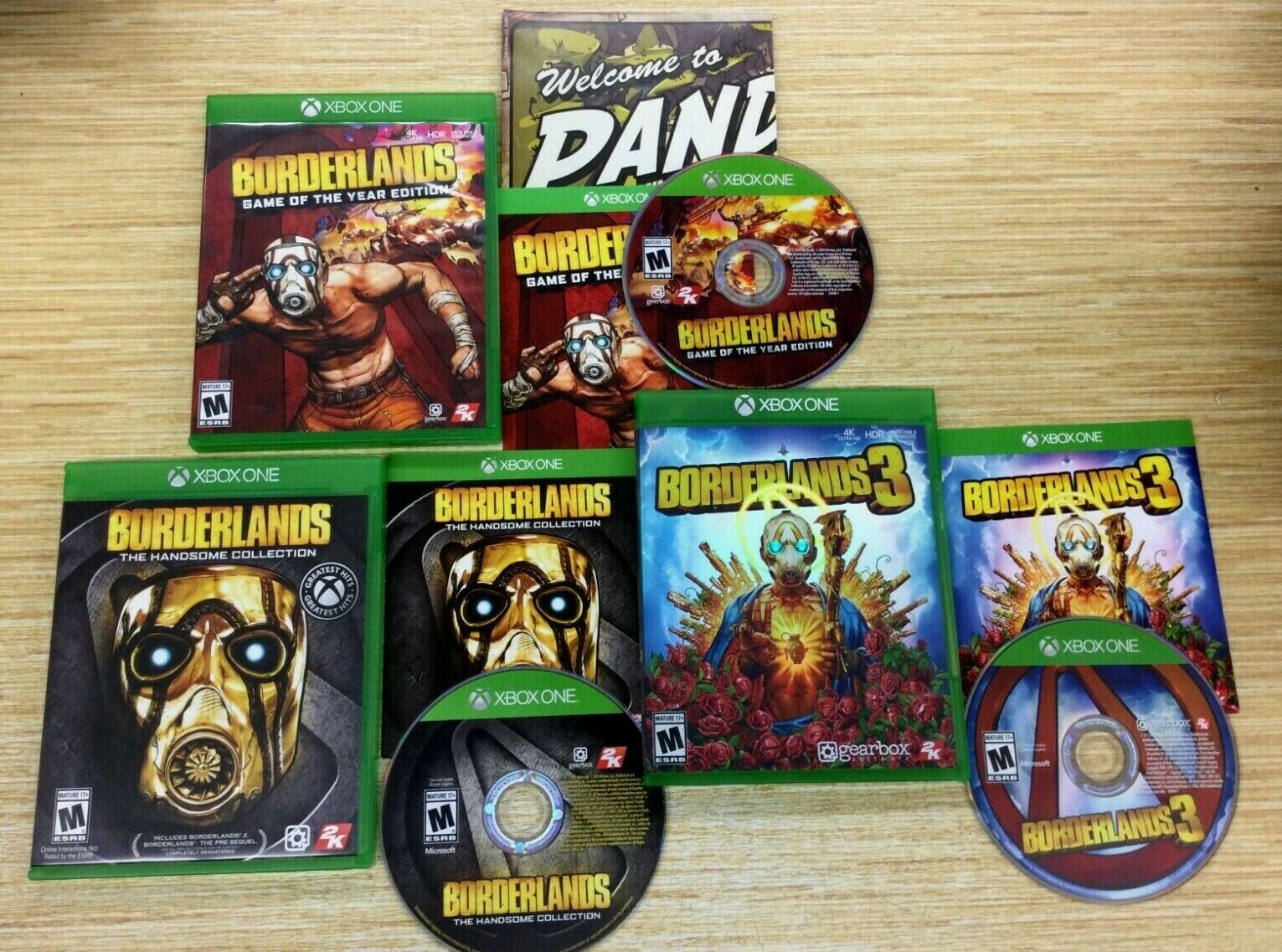 Borderlands Game Of The Year Map Handsome Collection 3 All Cib Xbox One For Sale Online