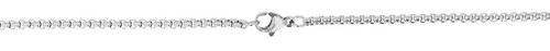 Akzent Halskette Lucian Edelstahlkette Veneziakette Dog Tag gravurfähig 60 cm - Bild 6 von 6