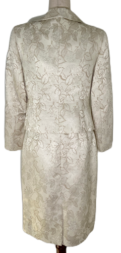 LE SUIT Women's Petite Skirt Suit Beige/Silver Skirt Suit Lined GORGEOUS-Size 8P - Picture 3 of 19