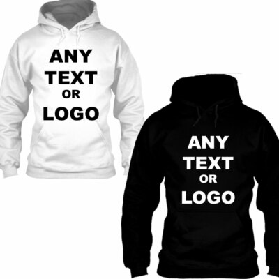 Personalised Hoodie Woman Men Unisex Jumper Top Work wear Event Stag Team wear