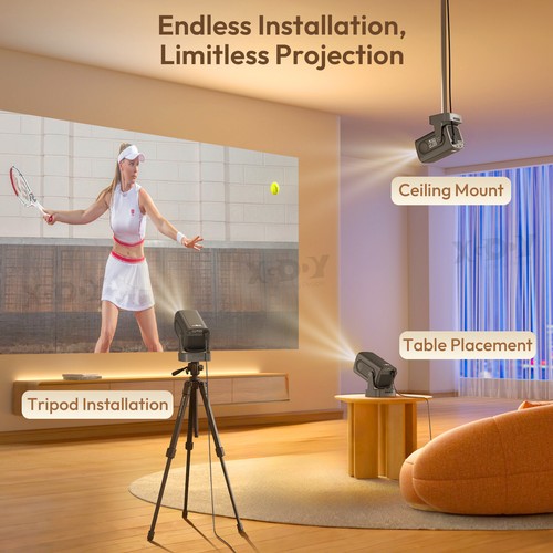1080p 4K Projector 5G WiFi 12000lumen Smart HD Android Home Theater HDMI USB - Picture 13 of 27