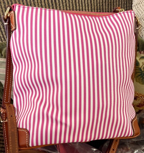 Dooney Bourke Bundle Set Fuchsia Pink Seaview Large Tote & Crossbody Travel Bags - Picture 16 of 24