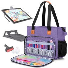 LUXJA Carrying Case for A4 Light Pad and Diamond Painting Accessories, Storag...