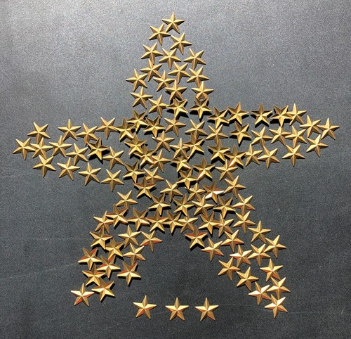 123 Metal Stars – Jewelry Making, Craft Supplies