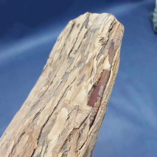 Vintage Live Edge Bark Wooden Canoe Model 24" - Picture 7 of 7