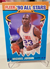  1990 FLEER - Michael Jordan - ALL STARS  #5 Chicago Bulls *Hall Of Fame - NM