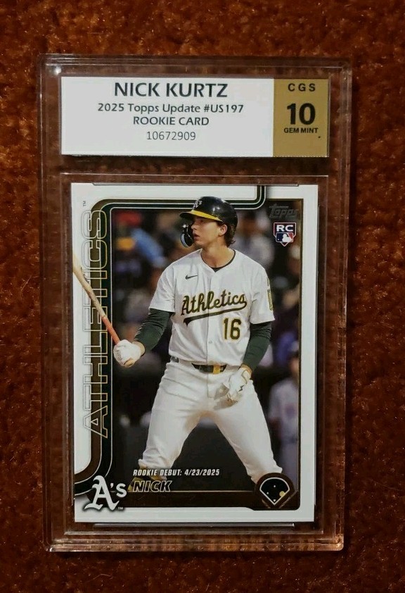 2025 Topps Update Series - Rookie Debut Nick Kurtz #US197 (RC) for