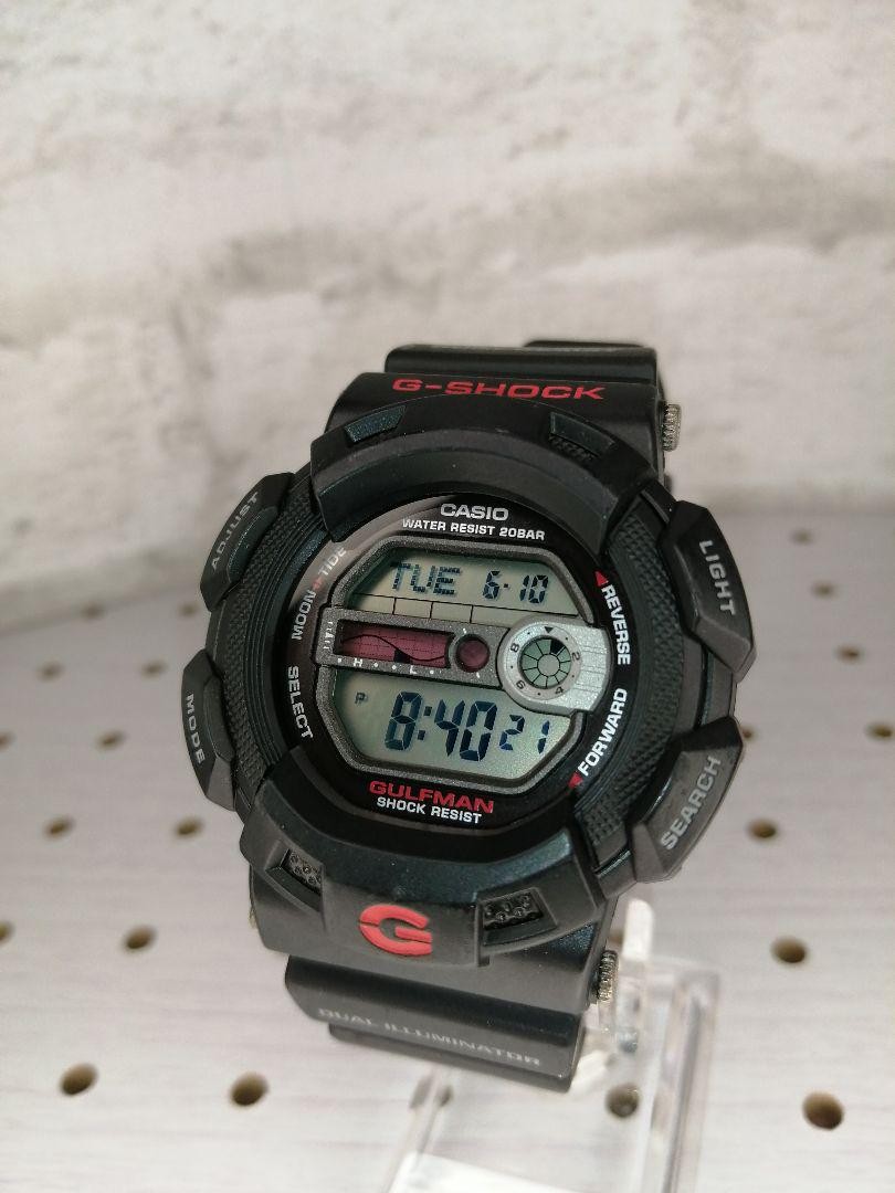 【未使用品】CASIO G-SHOCK GULFMAN G-9100-1JF Casio Men's G9100-1 G-shock Gulfman Tide and Moon Watch for