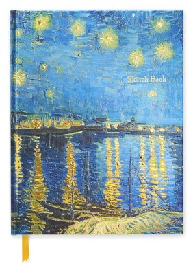 Flame Tree | Vincent Van Gogh: Starry Night Over the Rhône (Blank Sketch Book)