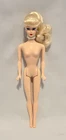 Reproduction Vintage Barbie Blonde Ponytail Doll w/ Pearl Necklace & Earrings