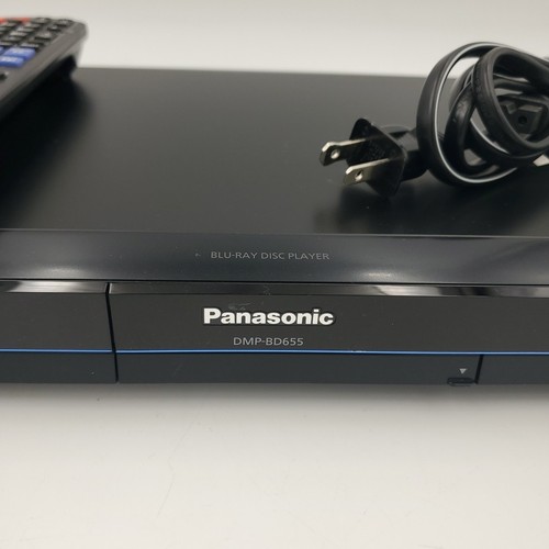 Panasonic DMP-BD655 Blu-Ray Player with Remote HDMI Cable Bundle Tested Working - Picture 3 of 8