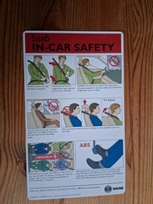 SAAB In-car Safety Card. 1999