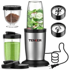 TENKER Electric Countertop Blender 900W Personal Blender Shakes Smoothies Maker