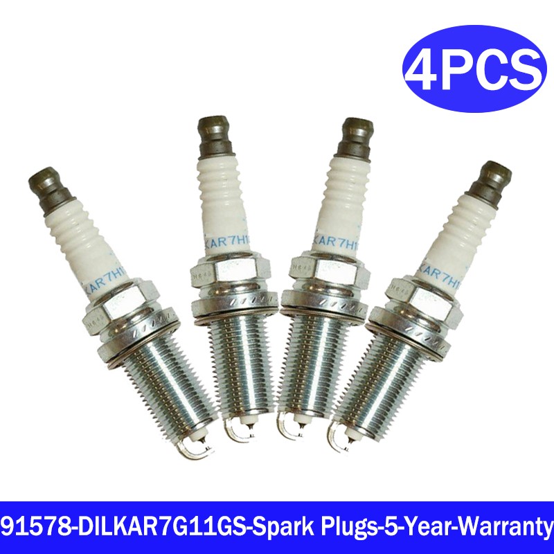 4x New Spark Plugs #91578 DILKAR7G11GS Laser Iridium Fit for HONDA ACCORD