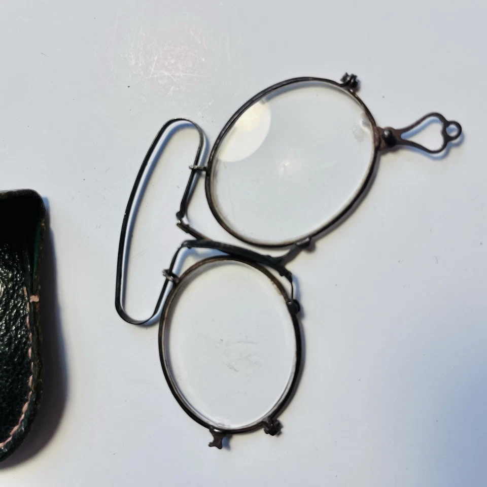Ancien Lunette Binocle Lorgnon Pince Nez - Photo 2/4