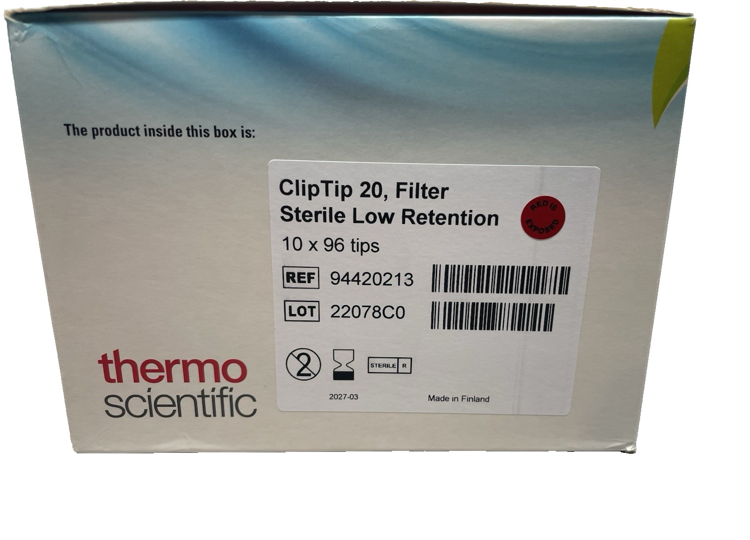 Thermo ClipTip Pipette Tips 20µL Sterile Filter 10x96 94420213