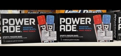 Power ADE Sport Freezer Bars  Mountain Berry Blast Fruit Punch  10 Ba, (2 boxes)
