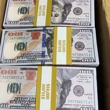 FAKE BANK GAMES PLAY MONEY KIDS CASH PAPER 10...