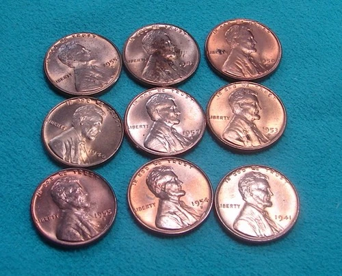 4==Gem Unc.== Lincoln Wheat Penny's--Lot of  4 Coins--1933D=1933D=1934D=1931S