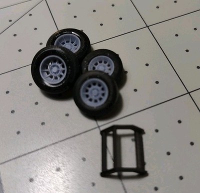 1/64 Scale Vector Wheels/Tires  Resin Set + Push Bar For General Lee