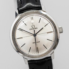 Vintage 1970s *NEAR MINT* OMEGA De Ville TOOL.102 Hand Winding Silver 25mm Women