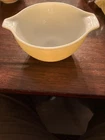 Vintage Pyrex 441 1  1/2 Pint  Ovenware Yellow Mixing Bowl