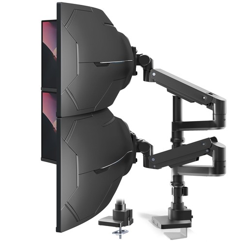 Dual Monitor-Arm Heavy-Duty for 17-57-Inch Screens - Vertical Ultrawide Dual ...