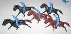Marx 1960s Mounted Pioneers with Horses Lot One