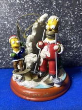 2004 Bradford SIMPSONS ILLUMINATED CHRISTMAS ORNAMENT Cool Your Jets, Man 
