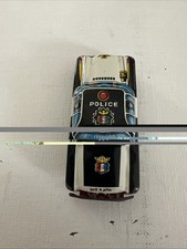 Vintage Police Patrol Car Tin Litho Friction Toy Made In Japan