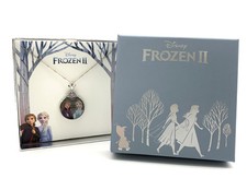 Disney  s Frozen 2 Anna  Elsa Glitter Decal Necklace   Sterling Silver