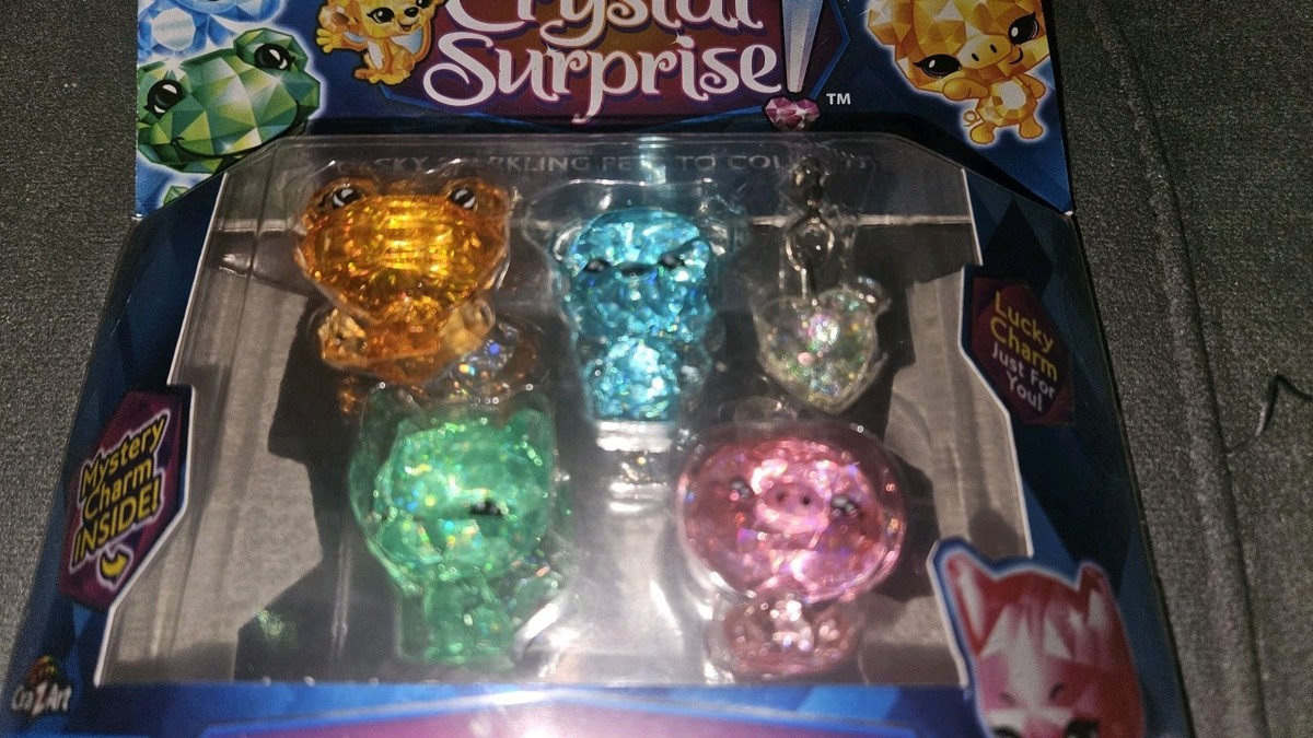 Crystal Surprise Zing Sparkles Glitter Gem Lucky Pets Figure 5pack