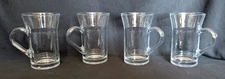 Vintage Bormioli Rocco Cappuccino Coffee Cups Tempered Glass, Set of 4 Italy