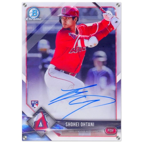 2018 Bowman Chrome Shohei Ohtani Rookie Auto Acrylic Print Card Art
