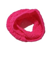 Hand Crochet Bright Pink 100 Acrylic Neck Warmer P586 NEW