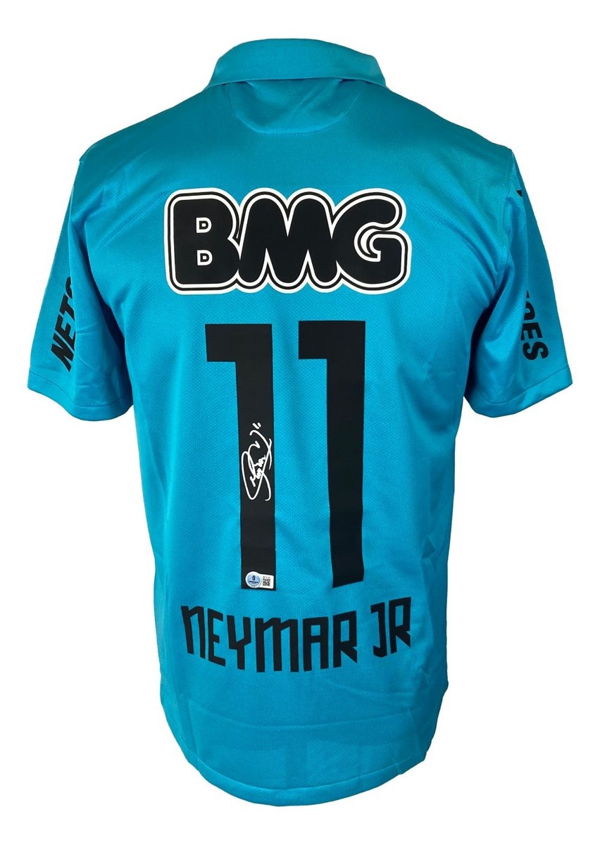 NEYMAR JR ユニフォーム Neymar Jr Signed Santos FC Blue Nike Soccer Jersey BAS | eBay