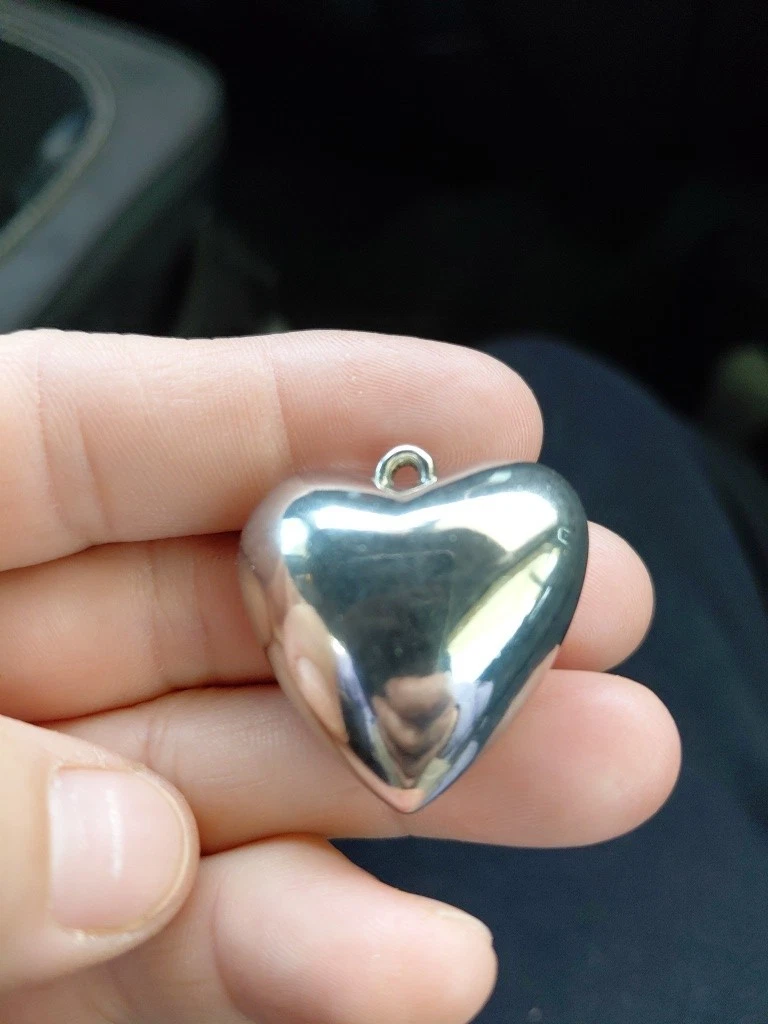 puffy heart pendant products for sale | eBay