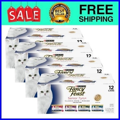 Fancy Feast Senior 7+ Wet Cat Food 3 oz 4-Pack Fast Ship USA