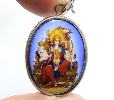DURGA KALI KALIKA UMA DEVI GODDESS SHAKTI HINDU BLESS OM LOCKET PENDANT NECKLACE