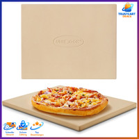 Pizzastein Cordierit 38X30 Cm Rechteckig FüR Ofen Grill ZubehöR KüChe